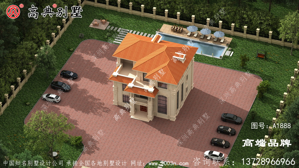 歐式石材三層別墅戶型圖，看完覺得自己家房子白建了