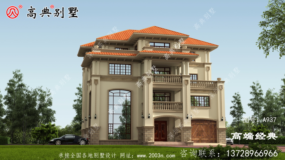 三層歐式別墅,外觀精致靚麗,內部功能豐富