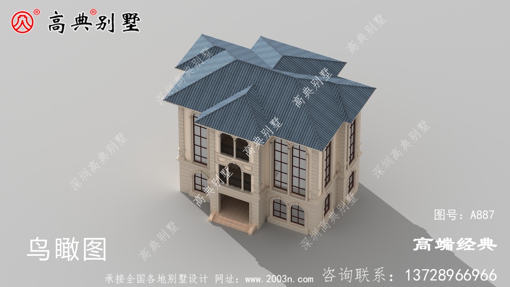 下面這款歐式別墅,既美觀又實(shí)用,很適合農(nóng)村建造。