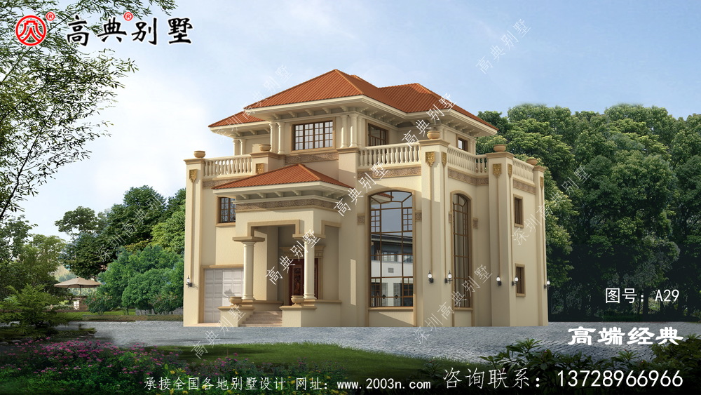 鄉村歐式三層別墅設計圖,父母住在里面天天樂呵呵 鄉村歐式三層別墅設計圖,父母住在里面天天樂呵呵
