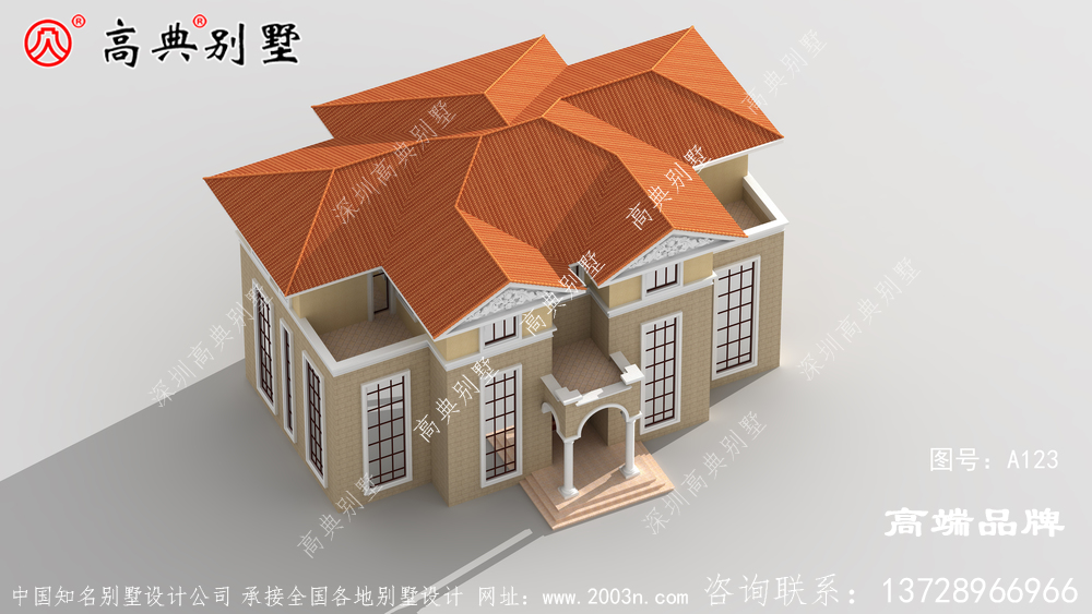復式三層別墅,色彩絢麗、熱情洋溢的家居環境