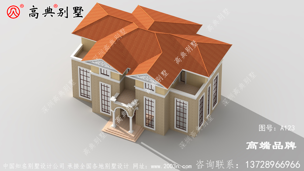 復式三層別墅,色彩絢麗、熱情洋溢的家居環境